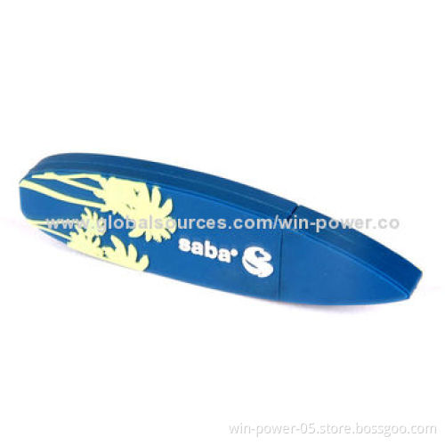 Surfboard-shaped Lovely USB Flash Drives, Full Capacity, Customized Logos Ok, USB2.0/3.0 Interface